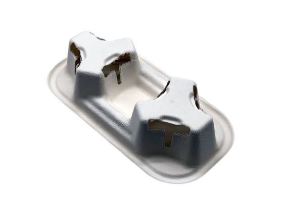 Biodegradable 13.5 Grams 2 Cup Coffee Cup Carrier Tray