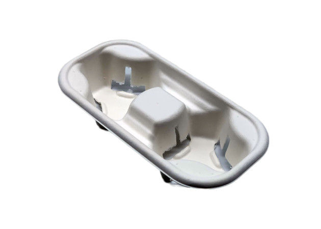 Biodegradable 13.5 Grams 2 Cup Coffee Cup Carrier Tray